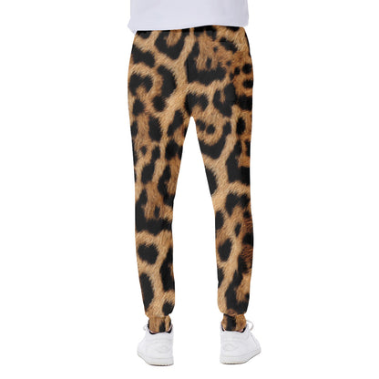 Jaguar Fur Pattern Print Scuba Joggers