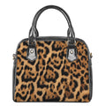 Jaguar Fur Pattern Print Shoulder Handbag