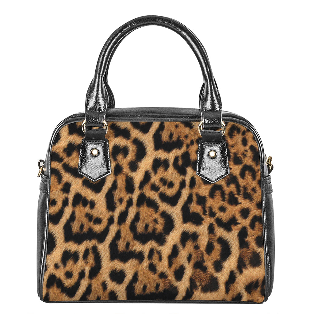 Jaguar Fur Pattern Print Shoulder Handbag