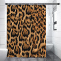 Jaguar Fur Pattern Print Shower Curtain