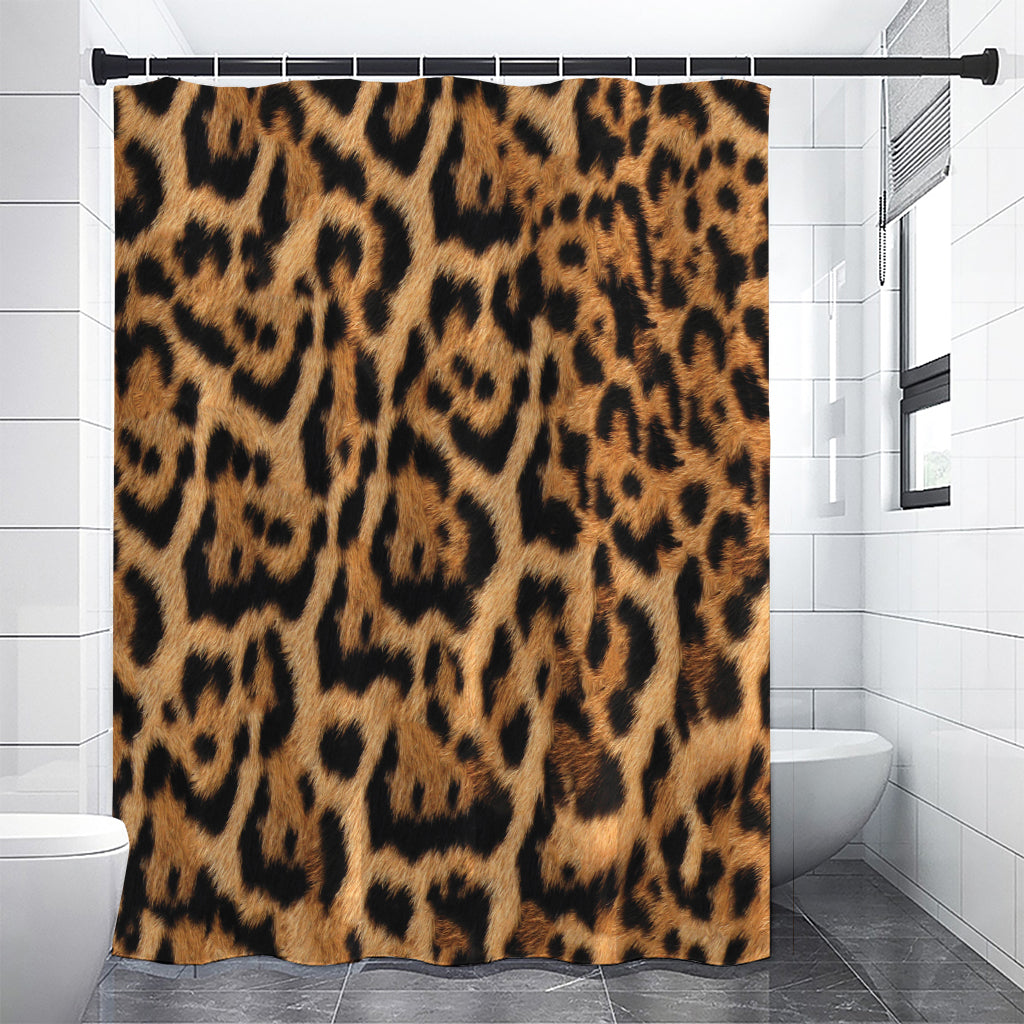 Jaguar Fur Pattern Print Shower Curtain