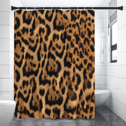 Jaguar Fur Pattern Print Shower Curtain