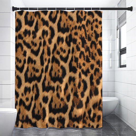 Jaguar Fur Pattern Print Shower Curtain