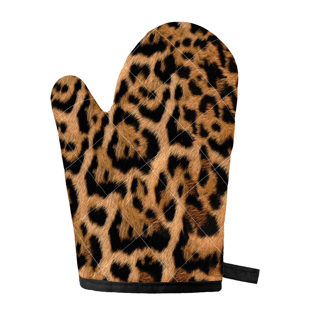 Jaguar Fur Pattern Print Single Oven Mitt