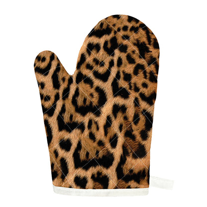 Jaguar Fur Pattern Print Single Oven Mitt