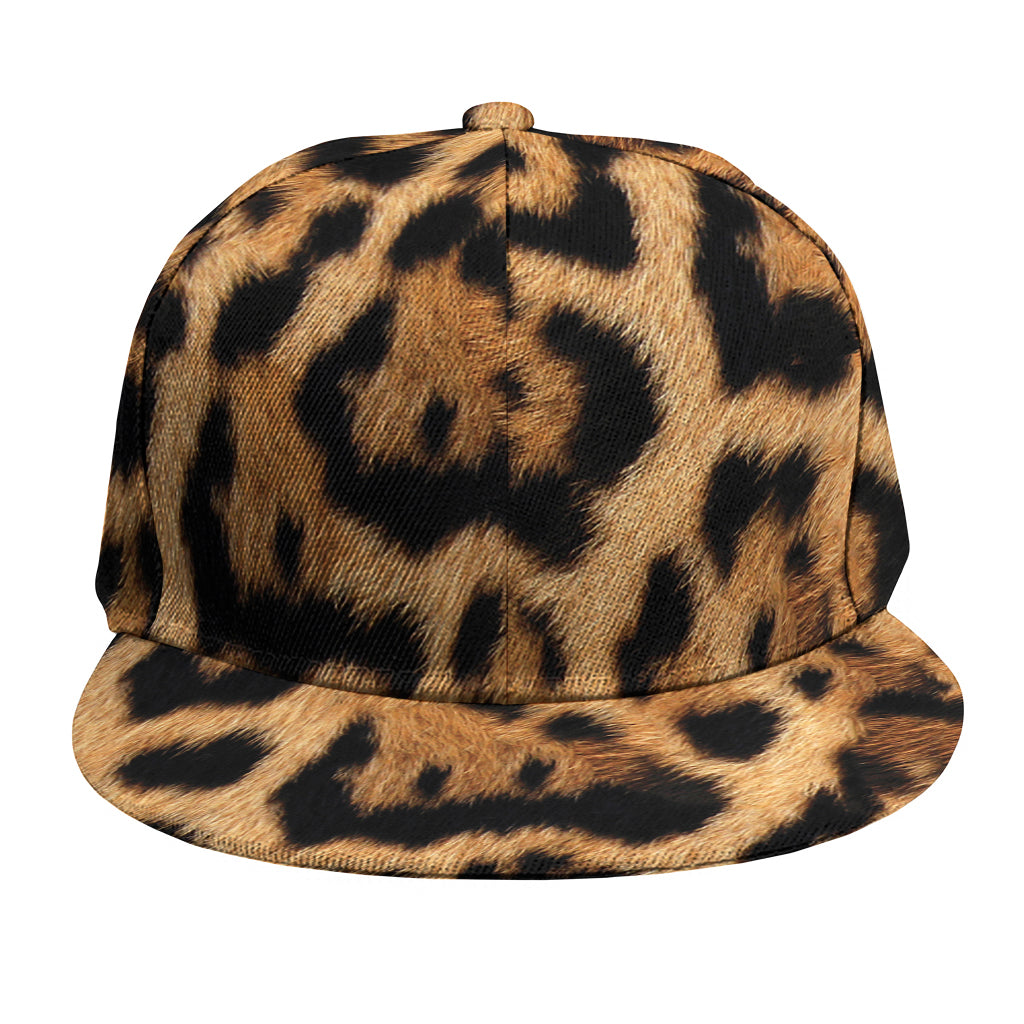 Jaguar Fur Pattern Print Snapback Cap