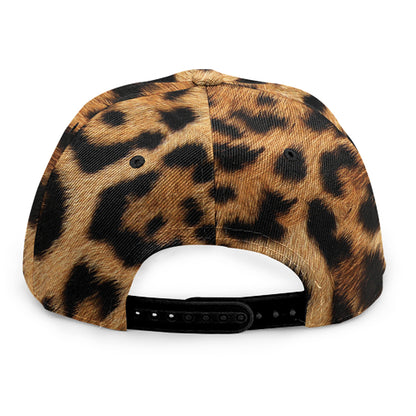 Jaguar Fur Pattern Print Snapback Cap