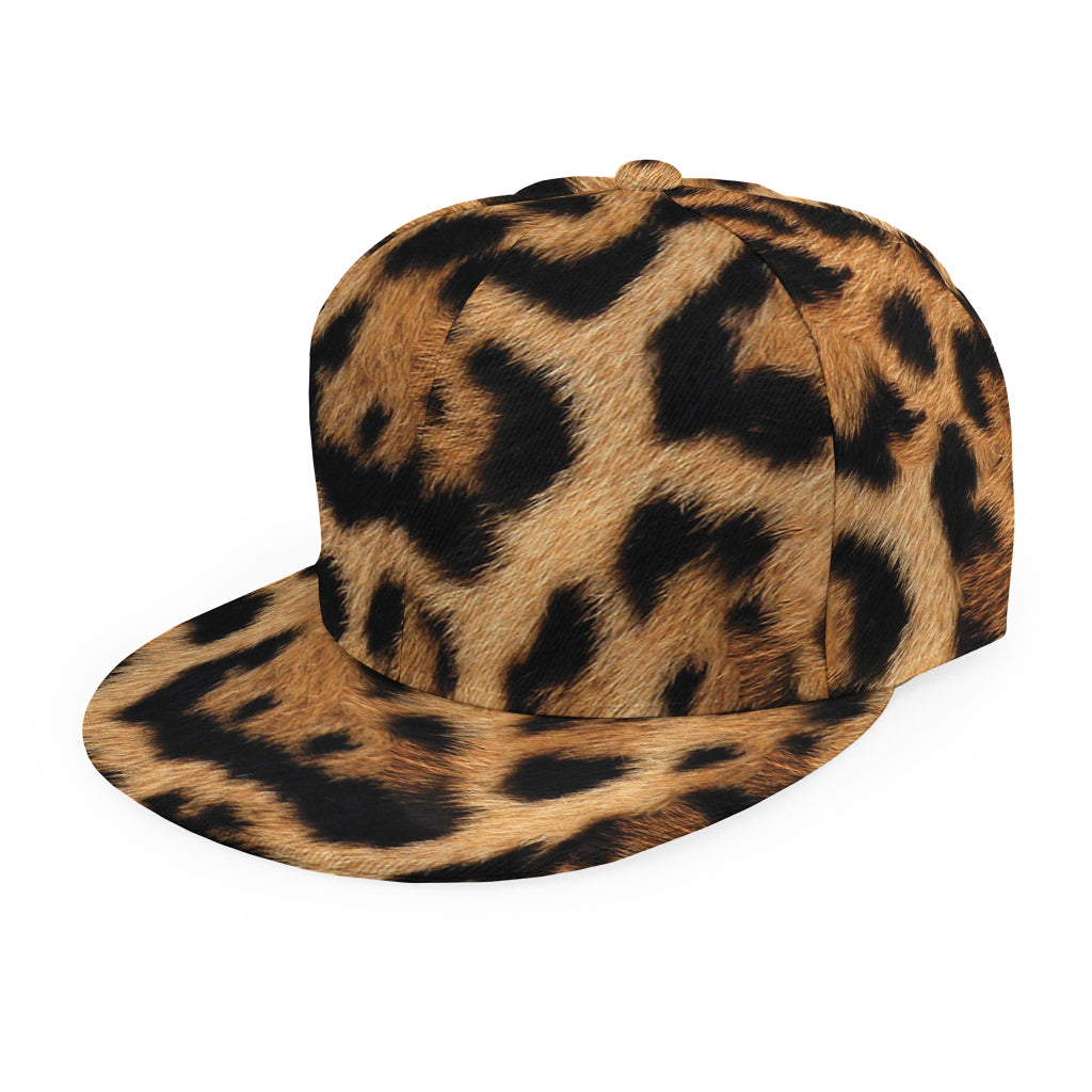Jaguar Fur Pattern Print Snapback Cap