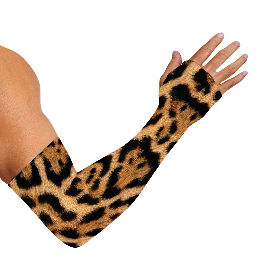 Jaguar Fur Pattern Print Sun Protection Arm Sleeves