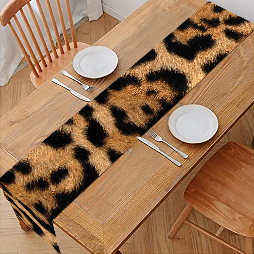 Jaguar Fur Pattern Print Table Runner