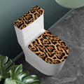 Jaguar Fur Pattern Print Toilet Lid And Tank Cover Set