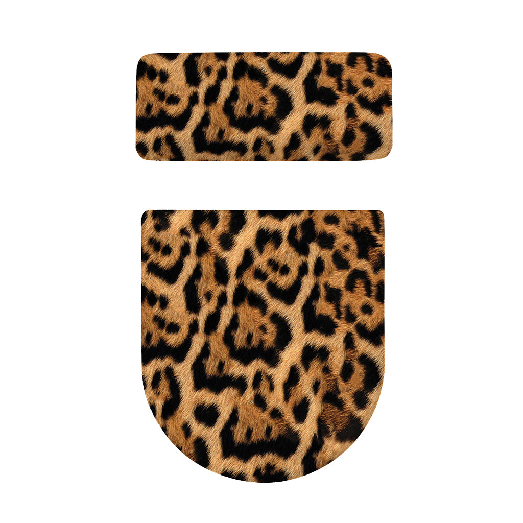 Jaguar Fur Pattern Print Toilet Lid And Tank Cover Set