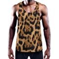 Jaguar Fur Pattern Print Men's Workout Tank Top