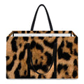Jaguar Fur Pattern Print Utility Tote Bag