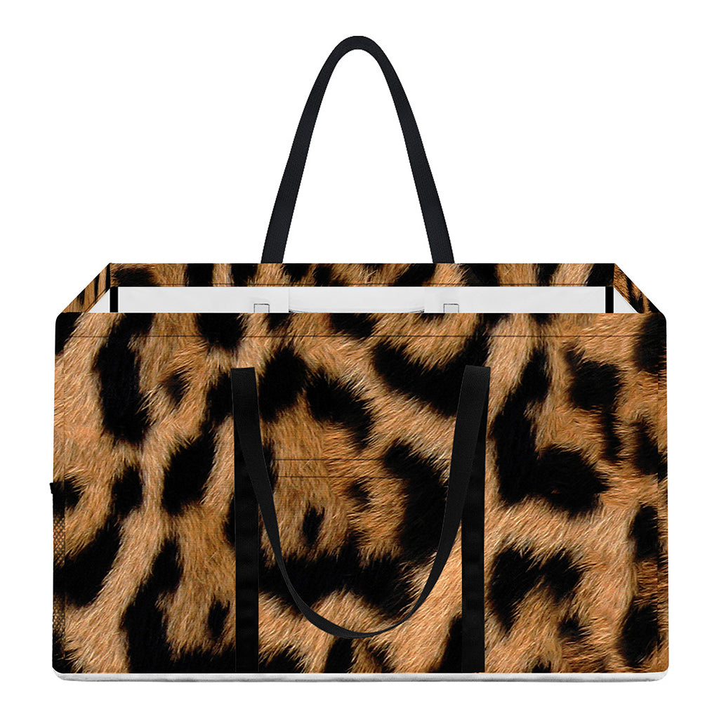 Jaguar Fur Pattern Print Utility Tote Bag