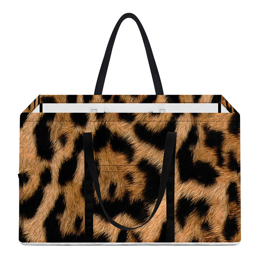 Jaguar Fur Pattern Print Utility Tote Bag