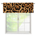 Jaguar Fur Pattern Print Window Valance