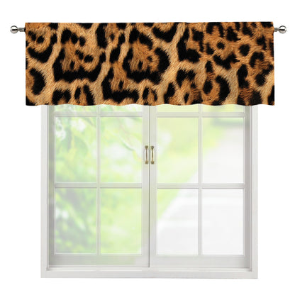 Jaguar Fur Pattern Print Window Valance