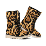 Jaguar Fur Pattern Print Winter Boots