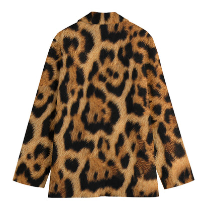 Jaguar Fur Pattern Print Women's Blazer