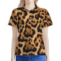 Jaguar Fur Pattern Print Women's Polo Shirt