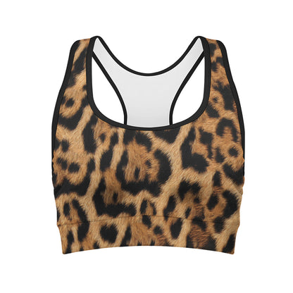 Jaguar Fur Pattern Print Women's Sports Bra