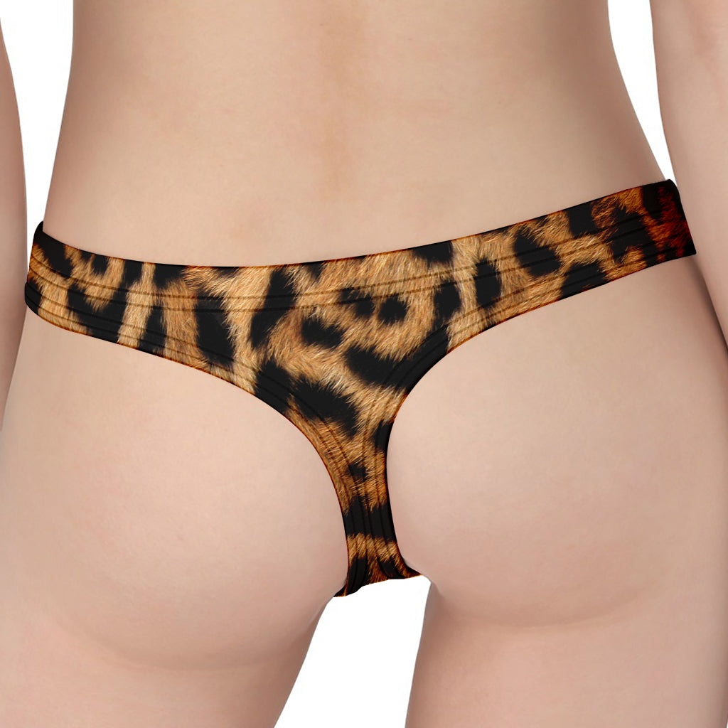 Jaguar Fur Pattern Print Women's Thong