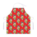 Japanese Cat Maneki Neko Pattern Print Adjustable Apron