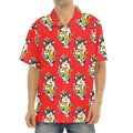 Japanese Cat Maneki Neko Pattern Print Aloha Shirt