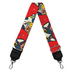 Japanese Cat Maneki Neko Pattern Print Bag Strap