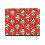 Japanese Cat Maneki Neko Pattern Print Bifold Wallet