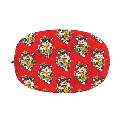 Japanese Cat Maneki Neko Pattern Print Car Side Mirror Covers