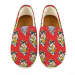 Japanese Cat Maneki Neko Pattern Print Casual Shoes