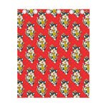 Japanese Cat Maneki Neko Pattern Print Curtain