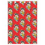 Japanese Cat Maneki Neko Pattern Print Curtain