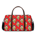Japanese Cat Maneki Neko Pattern Print Duffel Bag