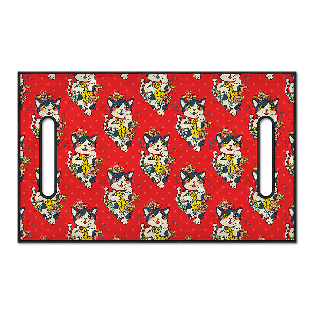 Japanese Cat Maneki Neko Pattern Print Golf Cart Seat Cover