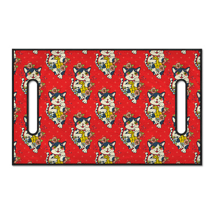 Japanese Cat Maneki Neko Pattern Print Golf Cart Seat Cover