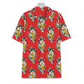 Japanese Cat Maneki Neko Pattern Print Hawaiian Shirt