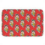 Japanese Cat Maneki Neko Pattern Print Indoor Door Mat