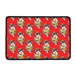 Japanese Cat Maneki Neko Pattern Print Kitchen Mat