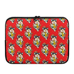 Japanese Cat Maneki Neko Pattern Print Laptop Sleeve