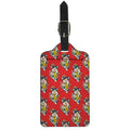Japanese Cat Maneki Neko Pattern Print Luggage Tag