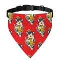 Japanese Cat Maneki Neko Pattern Print Over The Collar Dog Bandana