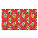 Japanese Cat Maneki Neko Pattern Print Polyester Doormat
