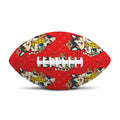 Japanese Cat Maneki Neko Pattern Print Rugby Ball