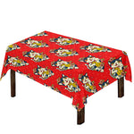 Japanese Cat Maneki Neko Pattern Print Tablecloth