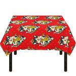 Japanese Cat Maneki Neko Pattern Print Tablecloth