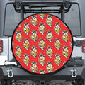 Japanese Cat Maneki Neko Pattern Print Tire Cover