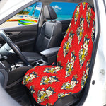 Japanese Cat Maneki Neko Pattern Print Waterproof Car Seat Cover